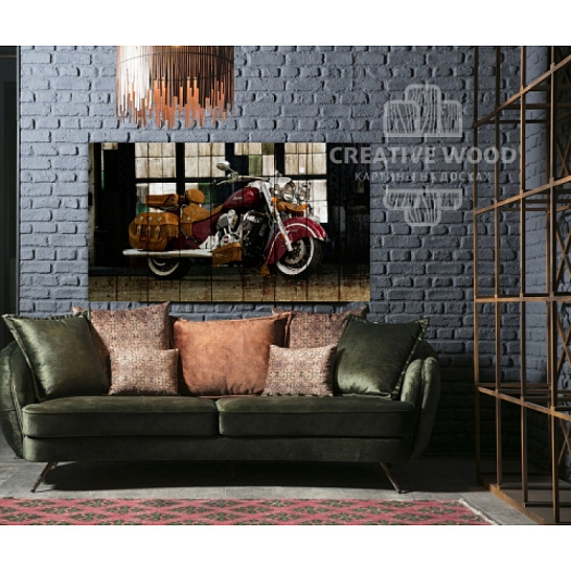 Картины в интерьере артикул Мотоциклы - Мото 11, Мотоциклы, Creative Wood